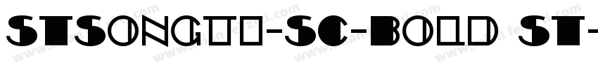 STSongti-SC-Bold ST字体转换
